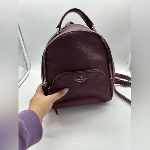 Kate Spade Burgundy Backpack